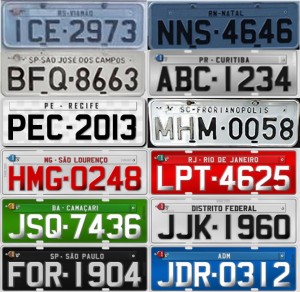 Placas de carro por estado