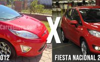 Comparativo frente New Fiesta mexicano com Fiesta nacional