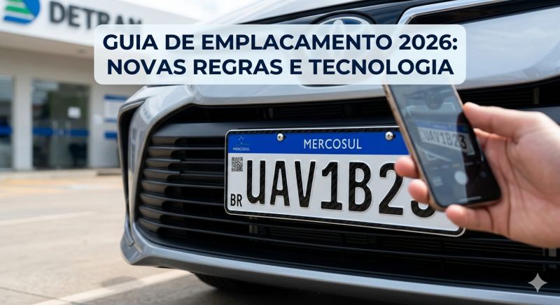 Novas combinações de placas de veículos Mercosul