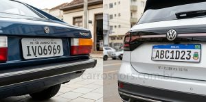 Nome da cidade nas placas dos carros